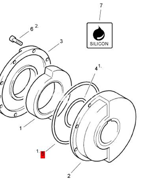 BOMAG sealing ring part number 06222853