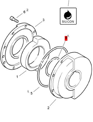  BOMAG sealing ring part number 06222133