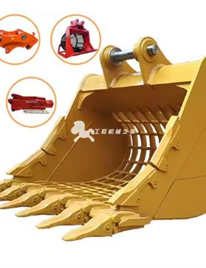 Heavy Duty HDR Rock Bucket, Q345 Steel, Reinforced Cutting Edge