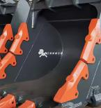 Excavator bucket for quarry, used for 30-39 ton strong toothed excavators