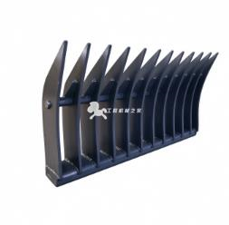 Reinforced 1-50 ton rock excavation without ear plate tree root rake