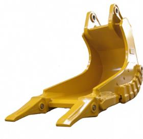 Solid excavator stone bucket 35 ton cliff bucket excavator dustpan bucket